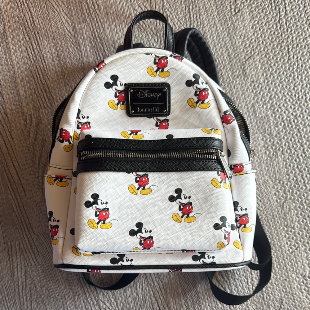 Loungefly Disney Mickey Mouse White Backpack